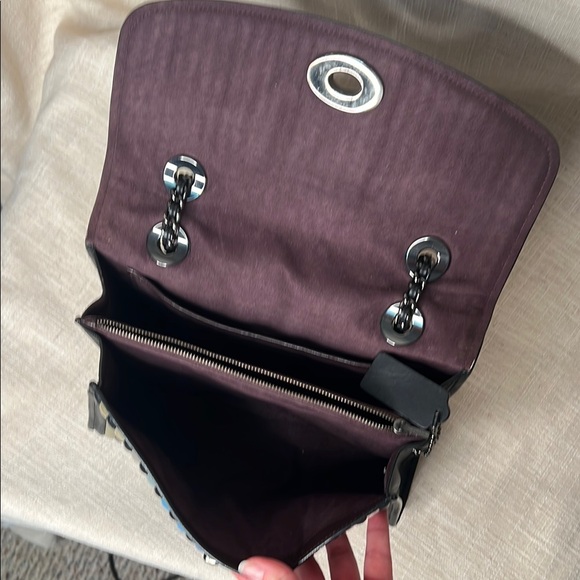 COACH Parker with Multicolor Striped Quilting Women's Bag - Picture 7 of 8